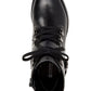 Giani Bernini Women's Naomii Lug Leather Lug Sole Ankle Boots Black Size 6 M