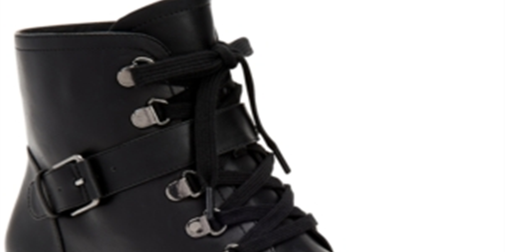 Giani Bernini Women's Naomii Lug Leather Closed Toe Ankle Fashion Boots Black Size 10 M