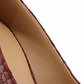 Michael Kors Women's Ethel Pumps Patent Leather Embossed Brandy Red Size 9
