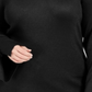 JM Collection Women's  Plus Size Grommet-Detail Sweat Deep Black Size 0X