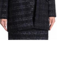 Material Girl Women's  Metallic Tweed Long Novelty Open Jacket Blue Size 12