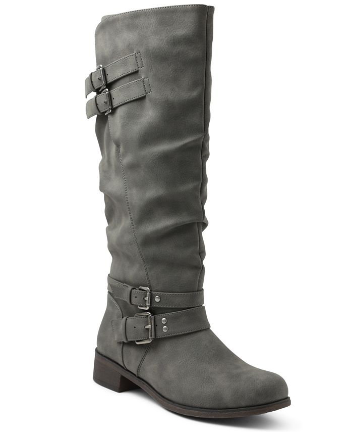 Xoxo Mayson Tall Boots Gray Size 9.5 M