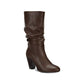Esprit Women's Oliana Memory-Foam Mid-Shaft B Dark Brown Size 8M