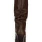 Esprit Women's Oliana Memory-Foam Mid-Shaft B Dark Brown Size 8M