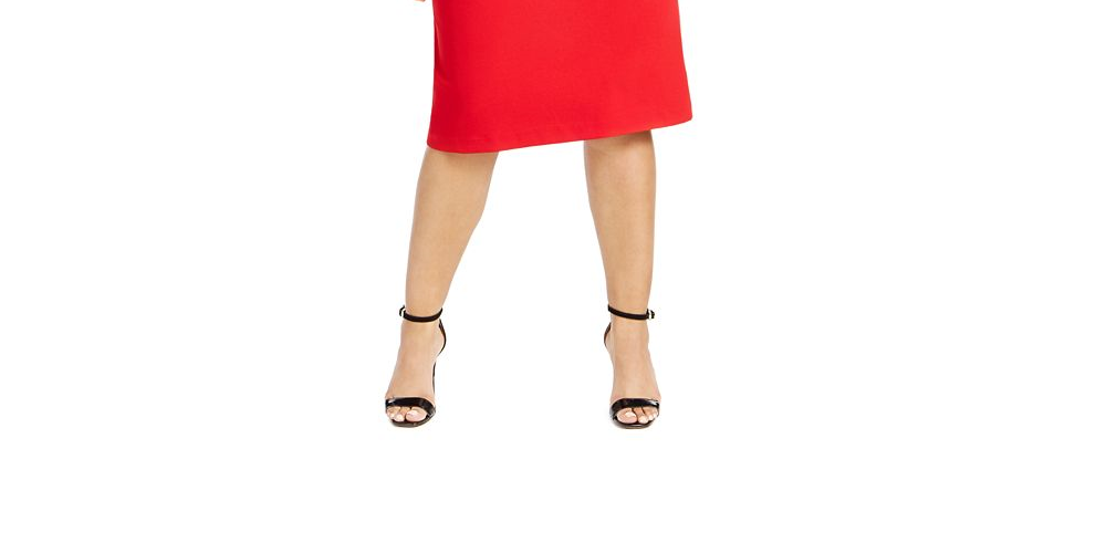 Calvin Klein Plus New V-Neck Sheath Dress Choose Red Size 20W
