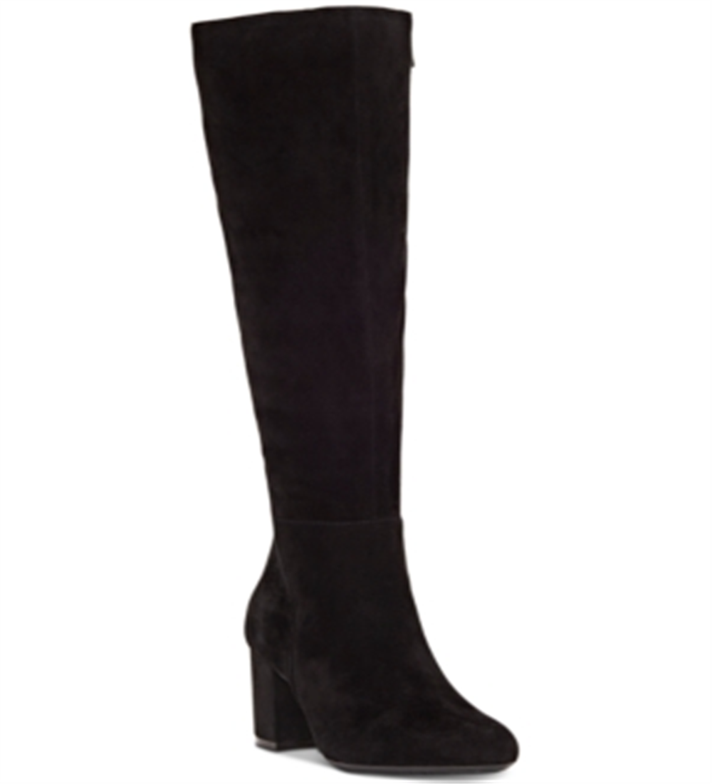 INC Women's Radella Wide Calf Knee-High Boots Black Size 9M