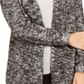 Style & Co Women's  Marled Eyelash-Knit Cardigan  Black Combo  Size XL