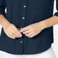 Charter Club Women's Two Pocket Shirt Blue Size 2XL