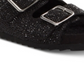 INC International Concepts Women's Fabric Open Toe Casual Shoe Black Size 6.5