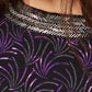 Alfani Women's Printed Embellished Neck Top Black Size Petite Small