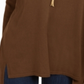 Style & Co Women's Long Sleeve V Neck T-Shirt Brown Size Small