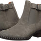 Gentle Souls Women's Best Buckle Chelsea Leather Closed Toe Ankle Fashion Boots Gray Size 5.5 M