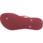 Havaiana Women's Slim Textured Thong Flip Flops Red Size -7/8 W