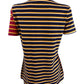 Tommy Hilfiger Women's Plus Striped Pique Zip Polo Shirt Blue Size 2X