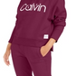 Calvin Klein Women's Performance Relaxed Logo Hoodie Red Size X-Large