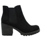 American Rag Women's Morghan Fabric Closed Toe Ankle Chelsea Boots Black Size 11 M