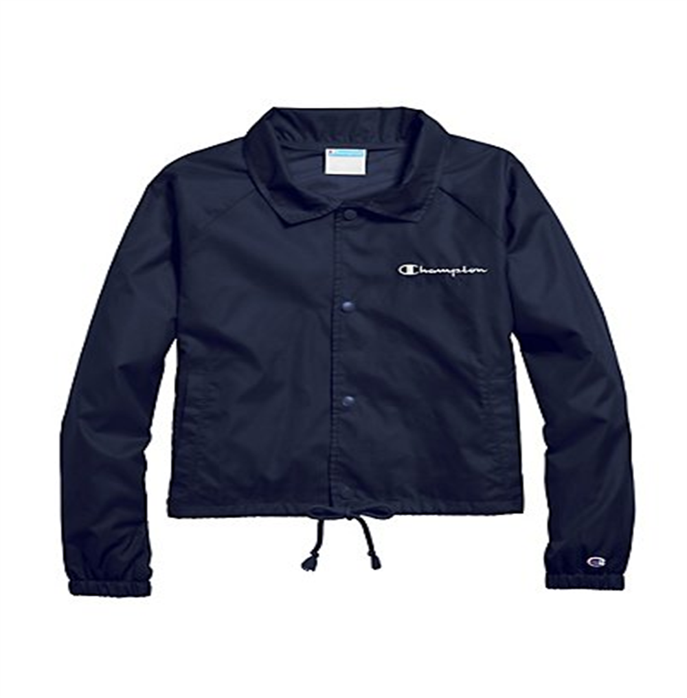 Champion Women's Athletics Heritage Coaches Jacket Blue Size X-Large