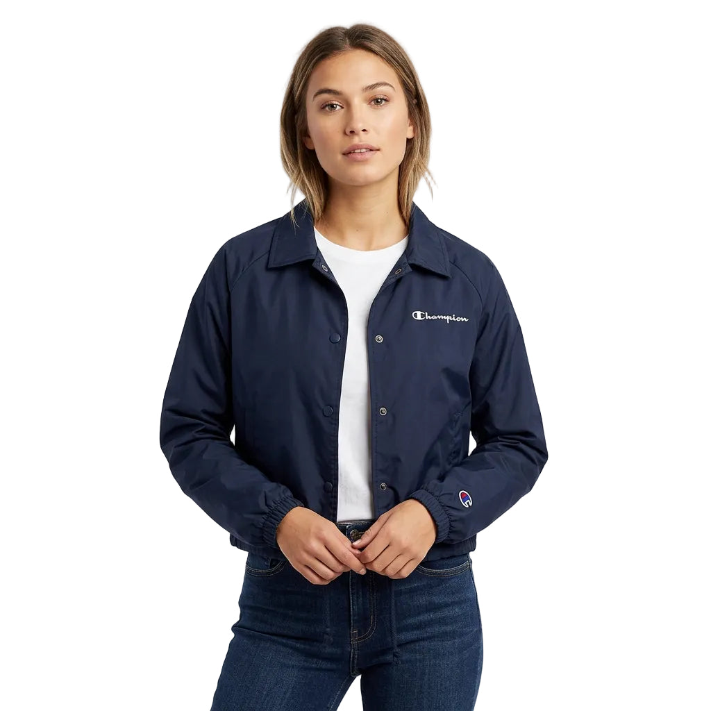 Champion Women's Athletics Heritage Coaches Jacket Blue