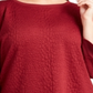 Charter Club Women's Textured Top Wine Size 0X