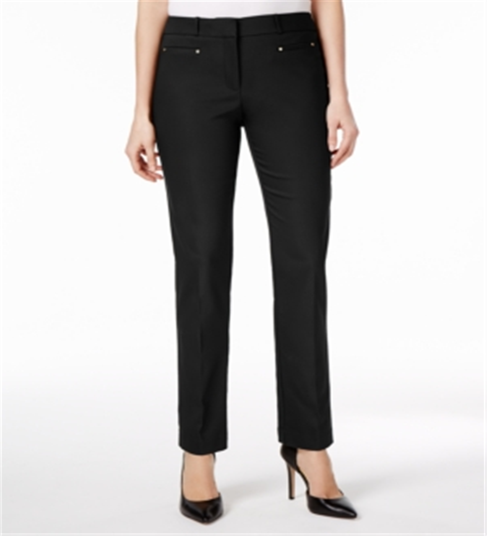 JM Collection Women's Slim Leg Pants Black Size 24X4.5