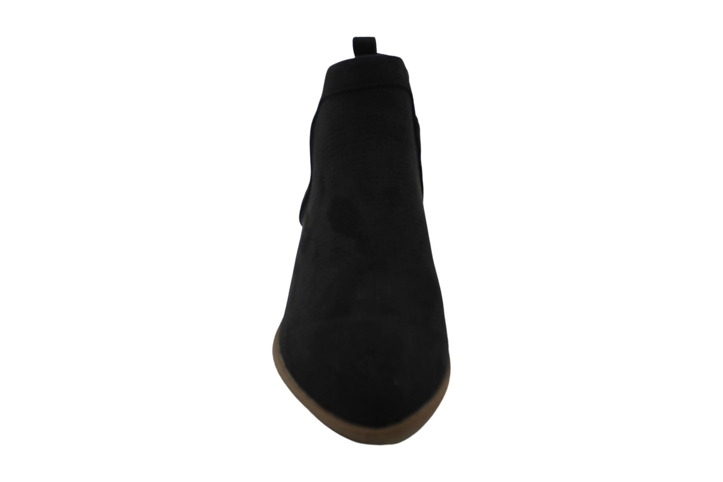 Style & Co Women's Stretch Gore Perforated Padded Myrrah Almond Toe Block Heel Booties Black Size 9 M