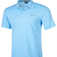 Attack Life By Greg Norman Men's 5 Iron Space Dye Performance Golf Polo Shirt Blue Size Small