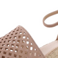 Franco Sarto Women's Calabria Perforated Ankle Strap Dress Pink Size 9.5M