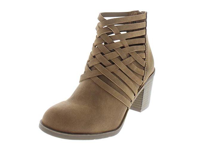 American Rag Women's Almond Toe Ankle Fashion Boots Brown Size 5.5 M