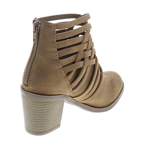 American Rag Women's Almond Toe Ankle Fashion Boots Brown Size 5.5 M