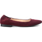 American Rag Women's Elastic Ankle Stretch Comfort Jilly Pointed Toe Block Heel Slip on Leather Ballet Flats Purple Size 9.5 M