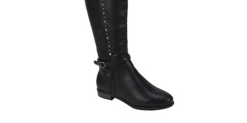 Rialto Women's Ferrell Riding Boot Black Size 5 M