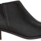 Lucky Brand Women's Koben Leather Pointed Toe Ankle Fashion Boots Black Size 5.5M