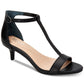 Alfani Women's Chiarra Leather Open Toe Formal T-Strap Sandals Blush  Size 7.5M