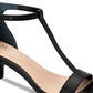 Alfani Women's Chiarra Leather Open Toe Formal T-Strap Sandals Blush  Size 7.5M