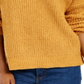 Hippie Rose Junior's Chenille V Neck Sweater Yellow Size Large