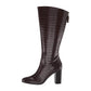 Anne Klein Women's Nastya Knee High Wide Calf Boots Brown Size 9.5 WC