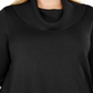 JM Collection Women's Plus Cowlneck Sweater Black Size 2X