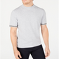 Alfani Men's Mock Neck Short Sleeves Sweater Gray Size Medium
