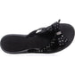 Guess Women's Tutu Rhinestone Thong Flip Flops BlackSize -7 M