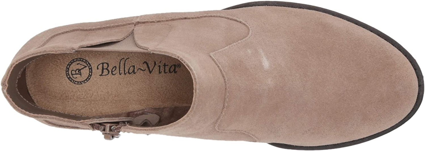 Bella Vita Women's Almond Suede Rory Booties Brown Size 6.5 N