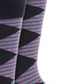 Alfani Men's Striped Diamond Dress Socks Blue Size Regular