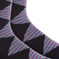 Alfani Men's Striped Diamond Dress Socks Blue Size Regular