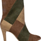 Rialto Women's Casilda Mixed Texture Boots Brown Size 10 M
