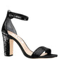 Nina Women's Ankle Strap Cushioned Sianna Round Toe Block Heel Buckle Dress Sandals Gold  Size 10