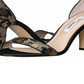 Nina Women's Ankle Strap Cushioned Sianna Round Toe Block Heel Buckle Dress Sandals Gold  Size 10