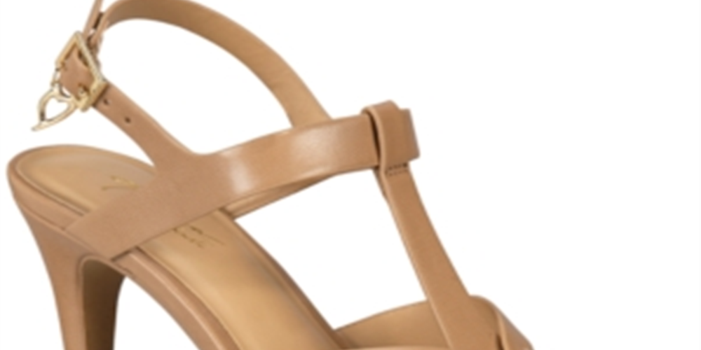 Thalia Sodi Women's Verrda Padded Insole Heels Platform Sandals Beige Size 10.5M