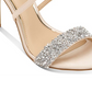 Jewel Badgley Mischka Women's Ankle Strap Open Toe Pumps Gold Size 9 M