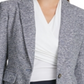 DKNY Women's Marled One Button Blazer Blue Size 6 Petite