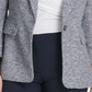 DKNY Women's Marled One Button Blazer Blue Size 6 Petite