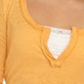 Free People Women's Long Sleeve V Neck Top Orange Size Small
